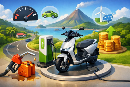 Ahorro gasolina con moto eléctrica en Costa Rica